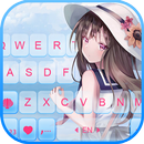 Cute Anime Girl Tastaturhinter APK