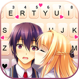 Cute Anime Kiss Zeichen