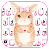 ثيم لوحة المفاتيح Cute Bunny أيقونة