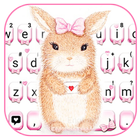 Tema Keyboard Cute Bunny ícone