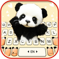 Cute Baby Panda 2 Keyboard Background