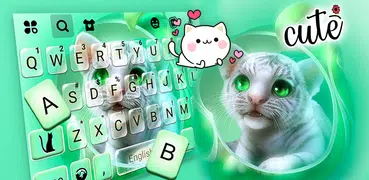 Cute Baby Tiger Keyboard Backg