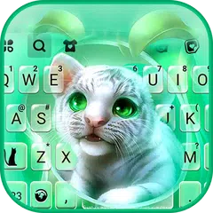 Cute Baby Tiger Keyboard Backg APK download