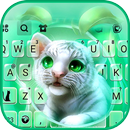 خلفية الكيبورد Cute Baby Tiger APK