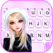 Cute Beret Doll Tastaturhinter