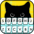 Thème de clavier Cute Black Ca icône