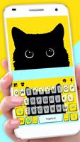 Thème de clavier Cute Black Ca Affiche