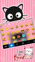 Hình nền bàn phím Cute Black Kitten ảnh chụp màn hình 2