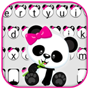 Cute Bowknot Panda Keyboard Th APK