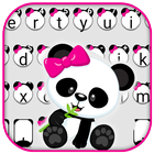 Cute Bowknot Panda icon