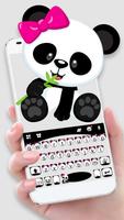 Cute Bowknot Panda poster