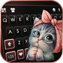 Teclado Cute Bow Cat APK