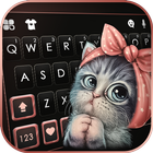 Cute Bow Cat Zeichen