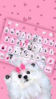 Cute Bow Dog Plakat