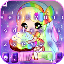 Cute Cake Girl Tastatur-Thema APK