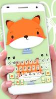 Cute Cartoon Fox Plakat