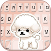 Cute Cartoon Poodle Keyboard B
