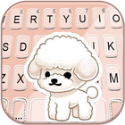 Fond de clavier Cute Cartoon Poodle icône