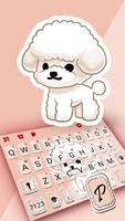 Fond de clavier Cute Cartoon Poodle capture d'écran 1