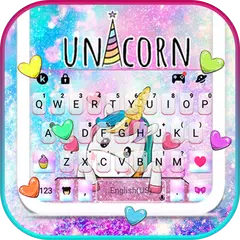 Cute Dreamy Unicorn Tastiera