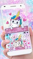 Cute Dreamy Unicorn Affiche