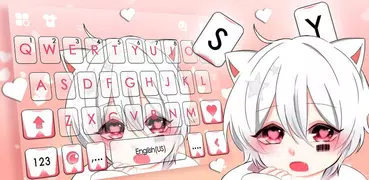 Cute Cat Boy のテーマキーボード