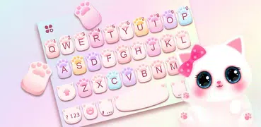 Cute Cat Paws Teclado