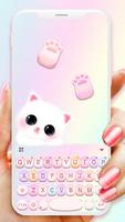 Theme Cute Cat Paws poster