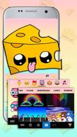 Chủ Đề Bàn Phím Cute Cheese Ca ảnh chụp màn hình 3