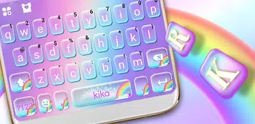 Cute Colourful Rainbow Keyboar