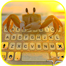 خلفية الكيبورد Cute Crab Holid APK