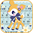 Cute Deer Bow Keyboard Theme