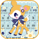Thème de clavier Cute Deer Bow APK