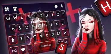 Cute Devil Girl Tastaturhinter