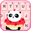 Cute Donut Panda Tastatur-Them