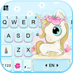 خلفية الكيبورد Cute Flower Uni