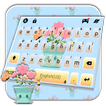 Cute Flower Pot Tastatur-Thema