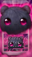 Teclado Cute Black Cat Cartaz