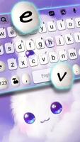 Fond de clavier Cute Fluffy Cl capture d'écran 1