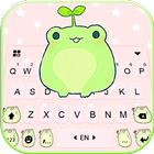 Clavier Cute Frog Green icône