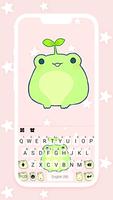 Clavier Cute Frog Green Affiche