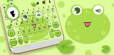 Cute Frog Tongue Keyboard Them