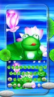 Фон клавиатуры Cute Frog 3D постер