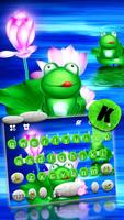 Фон клавиатуры Cute Frog 3D скриншот 1