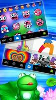 Фон клавиатуры Cute Frog 3D скриншот 3