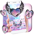 Cute Galaxy Wings Keyboard Theme