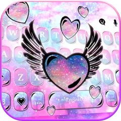 Cute Galaxy Wings 主題鍵盤 APK 下載