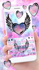 Cute Galaxy Wings Theme APK download
