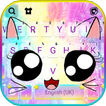 Teclado Cute Galaxy Cat