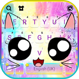 Teclado Cute Galaxy Cat ícone